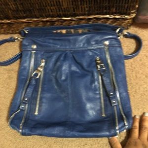 Genuine leather satchel.